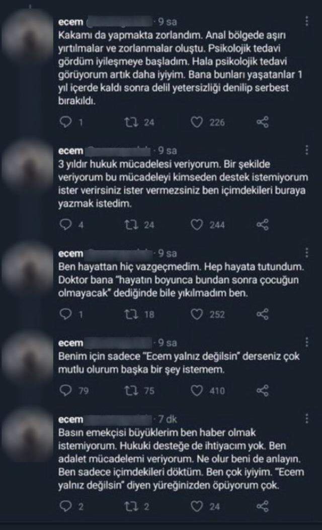 Sosyal medyayı ayağa kaldıran tecavüz iddiası! 22 yaşındaki genç kızın anlattıkları kan dondurdu