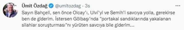 Özdağ'dan Bahçeli'ye çok sert yanıt! Üç isim sıraladı: Sen önce onları savcıyı gönder