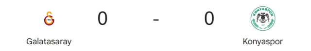 Galatasaray Konyaspor maçı kaç kaç, bitti mi? MAÇ SONUCU! Galatasaray Konyaspor golleri kim attı, canlı maç anlatımı!