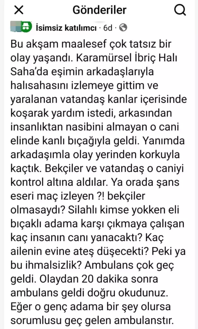 Eşinin gözlerinin önünde bıçaklanarak öldürüldü