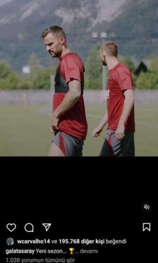 William Carvalho transferin fitilini yaktı! Galatasaray'ın sosyal medya paylaşımını beğendi