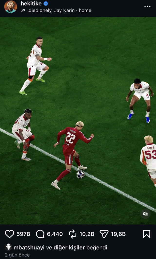 Batshuayi'den Galatasaray taraftarını delirten beğeni