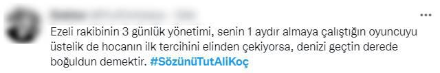 Galatasaray'ın transferleri sonrası Fenerbahçe taraftarı ayaklandı! Ali Koç'u açık açık uyardılar