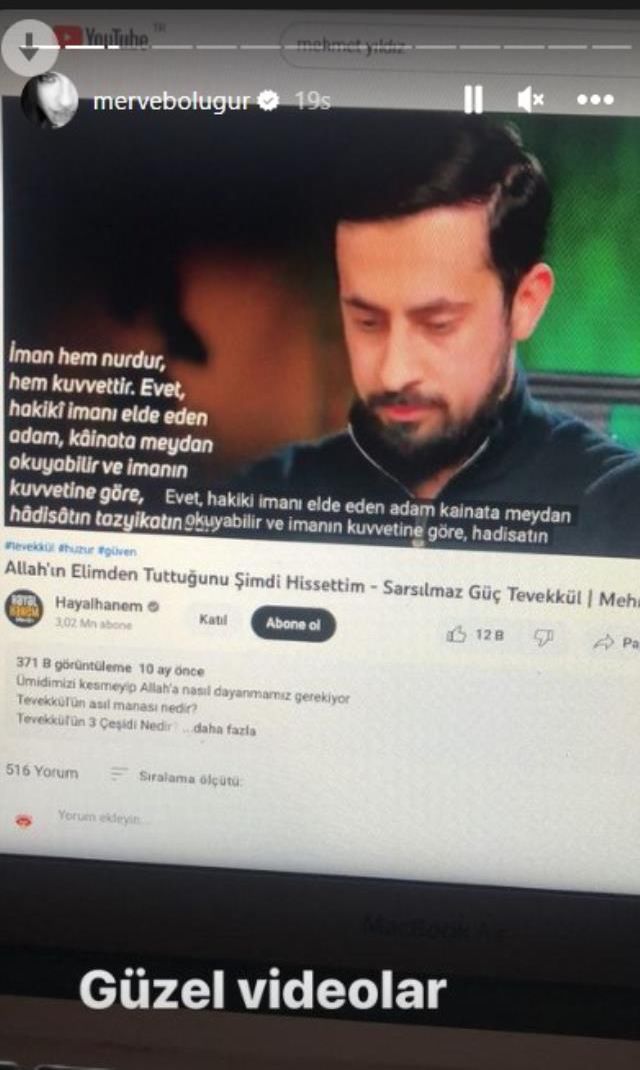 2 aylık eşinden boşanma kararı alan Merve Boluğur, maneviyata yöneldi