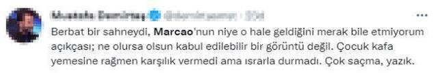 Giresunspor maçında Kerem Aktürkoğlu'nu yumruklayan Marcao'ya tepki yağıyor: Evine dön