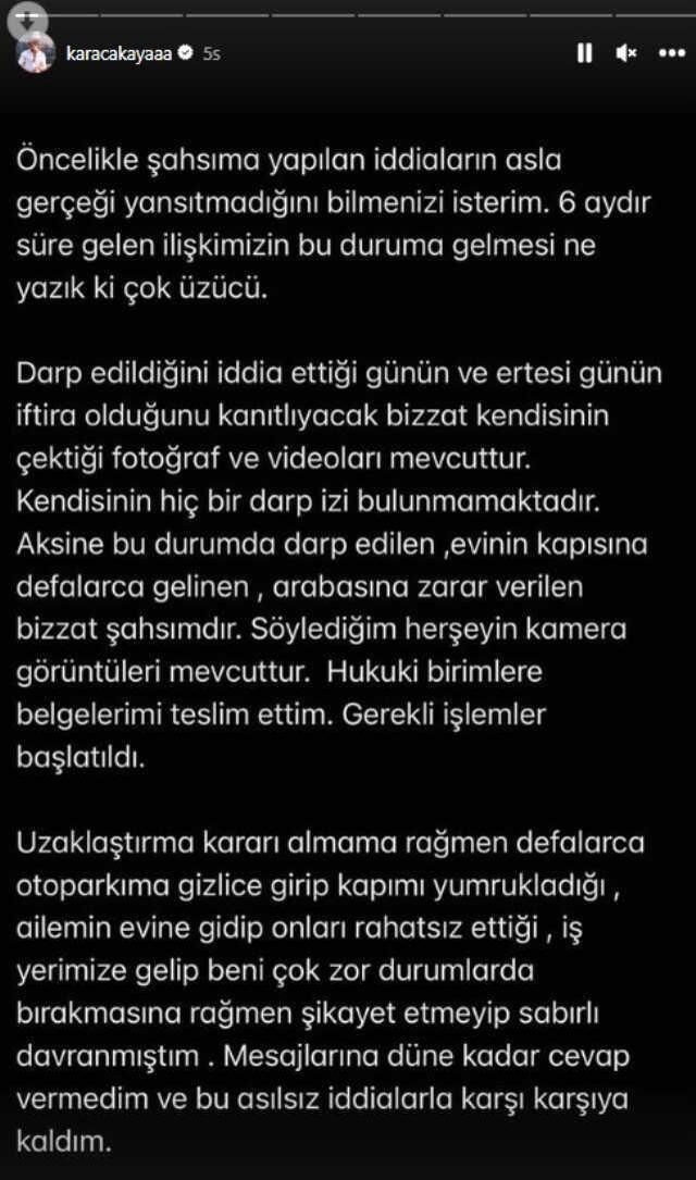 Sevgilisini dövdüğünü söylediği videosu çıkan Batuhan Karacakaya'dan yeni açıklama: Asıl ben şiddet gördüm