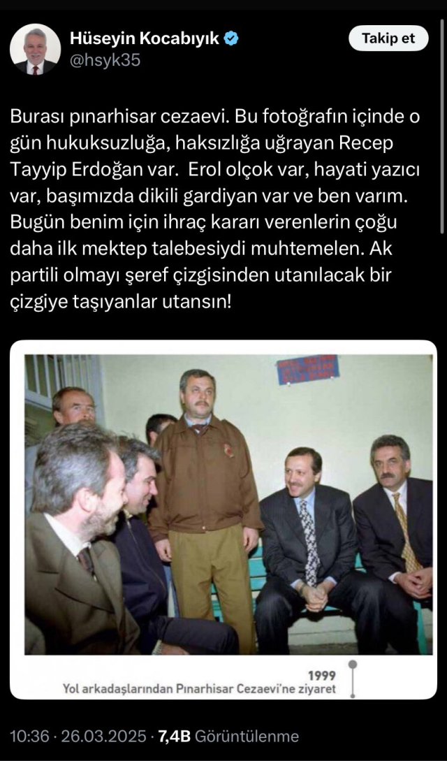 İmamoğlu soruşturmasına tepki gösteren AK Partili isim ihraç edildi