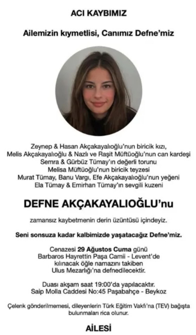 Defne Akçakayalıoğlu’nun Kaybı: Miami’de Yaşanan Hüzün Dalgası
