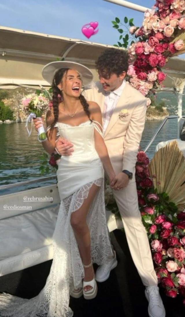 Cedi Osman ile Ebru Şahin dünyaevine girdi! İşte Kuzey Makedonya'daki düğünden kareler