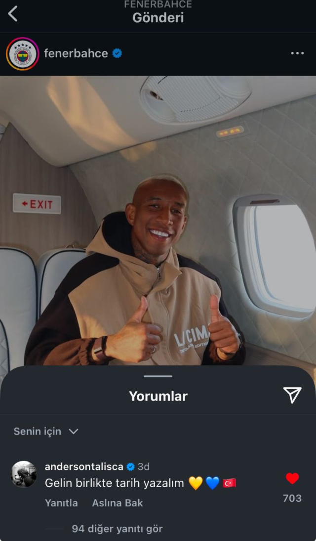 Anderson Talisca, Fenerbahçe için İstanbul'da: İşte ilk açıklaması