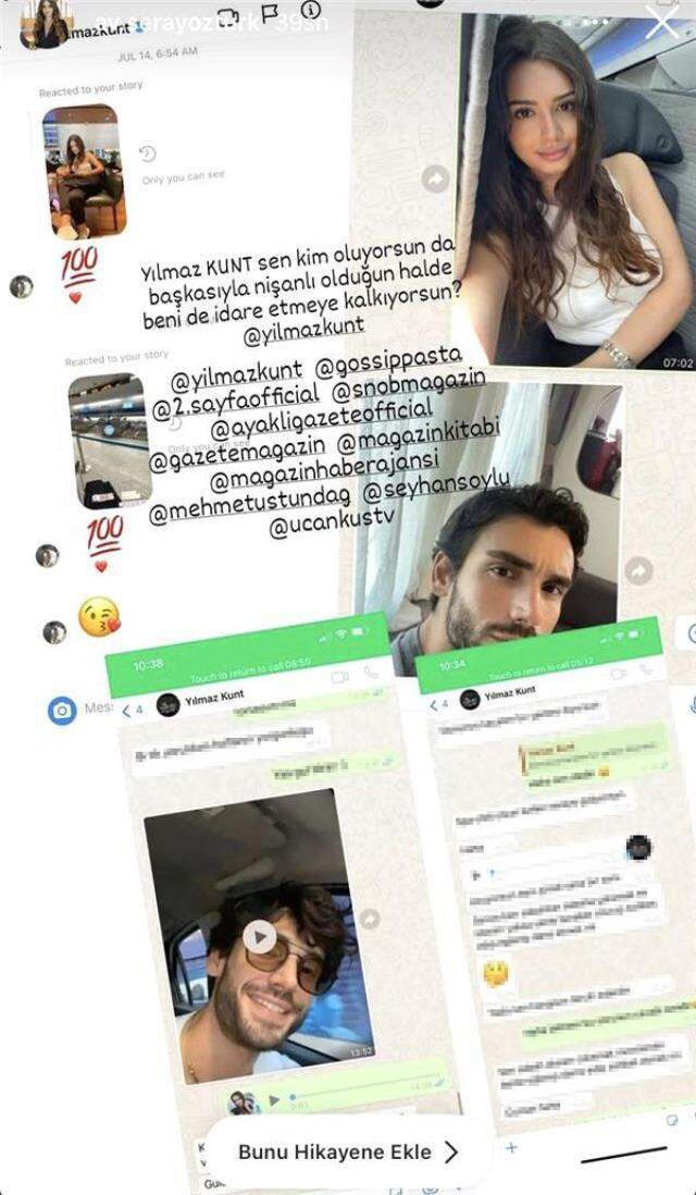 Sevda Erginci ile evlilik kararı alan oyuncu Yılmaz Kunt'un bir kadına attığı mesajlar ifşa oldu