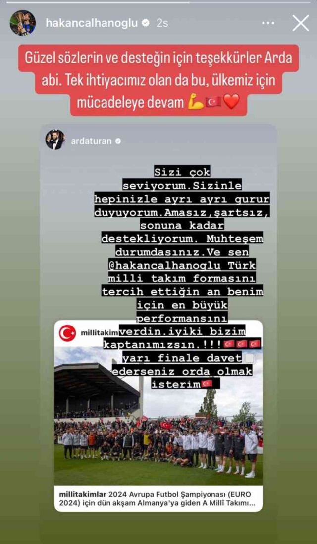 Arda Turan, eleştirilerin hedefindeki Hakan Çalhanoğlu'na sahip çıktı