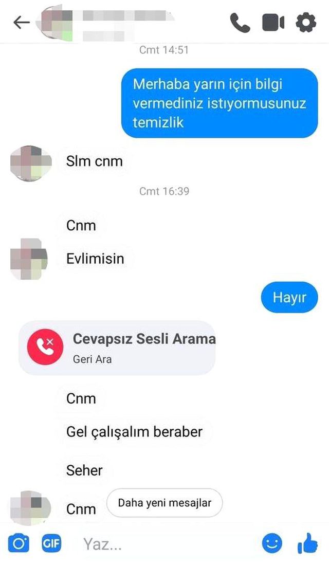 Temizlik işi için iletişime geçtiği kişinin ahlaksız teklifiyle hayatının şokunu yaşadı