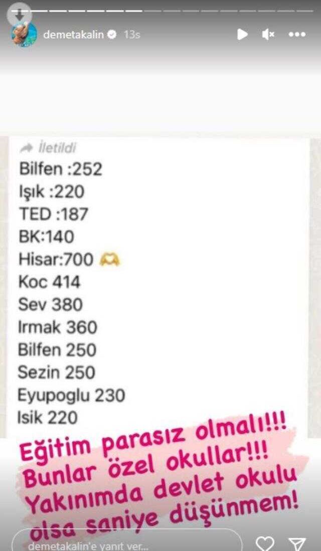 Demet Akalın, özel okul fiyatlarına gelen zamma isyan etti: Milletvekili olmam lazım