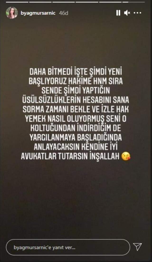 Yağmur Aşık, çocuklarının velayetini Emre Aşık'a veren hakime tehditler saburdu: Seni koltuğundan indireceğim