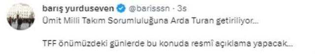 Arda Turan, Ümit Milli Takımımız'ın başına geçiyor