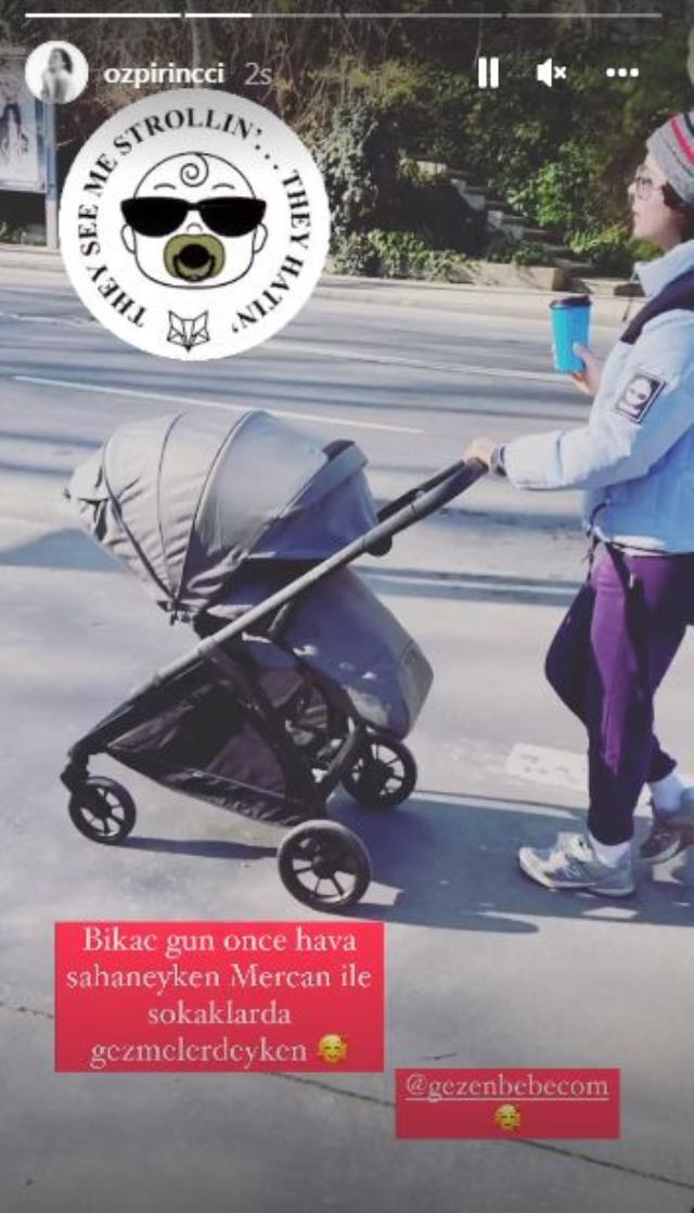 Özge Özpirinçci'nin kızıyla ilk karesini paylaştı