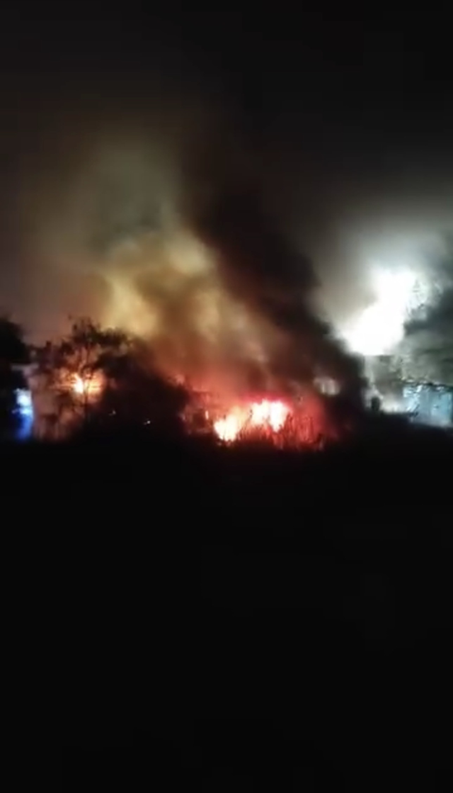 Bursa'da korkutan fabrika yangını