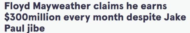 Bu para dudak uçuklatır! Floyd Mayweather'ın aylık gelirine kimse inanamadı