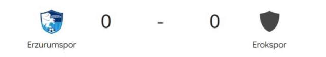 Erzurumspor Esenler Erokspor maçı kaç kaç, bitti mi? MAÇ SONUCU! Erzurumspor Erokspor golleri kim attı, canlı maç anlatımı!