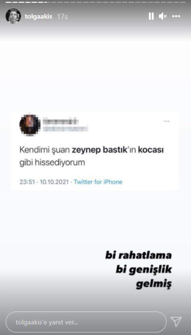 Tolga Akış, eşi Zeynep Bastık ve Edis'in sarmaş dolaş dans videosuyla ilgili sessizliğini bozdu