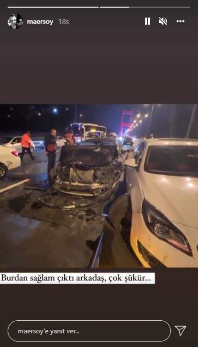 Gazeteci Mehmet Akif Ersoy trafik kazası geçirdi