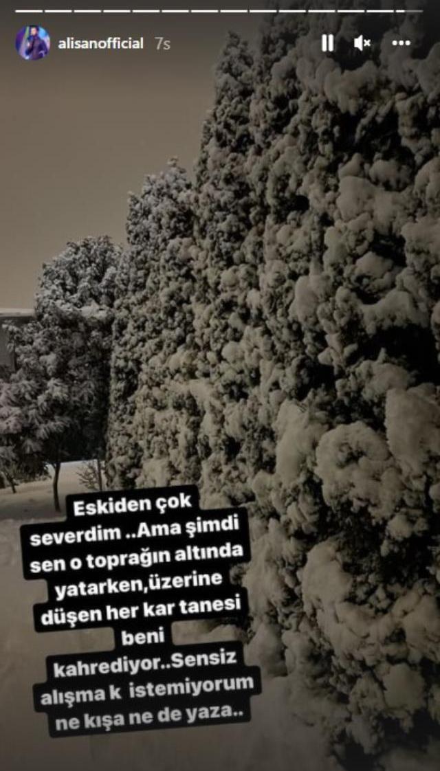 Kardeşinin ölümüyle yıkılan Alişan'dan duygusal paylaşım: Toprağına düşen her kar tanesi beni kahrediyor