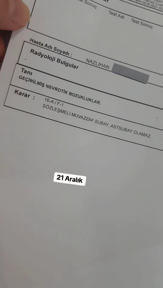 Astsubaylığa son bir adım kalmıştı: Genç kadın, gelen sağlık raporu sonrası yıkıldı