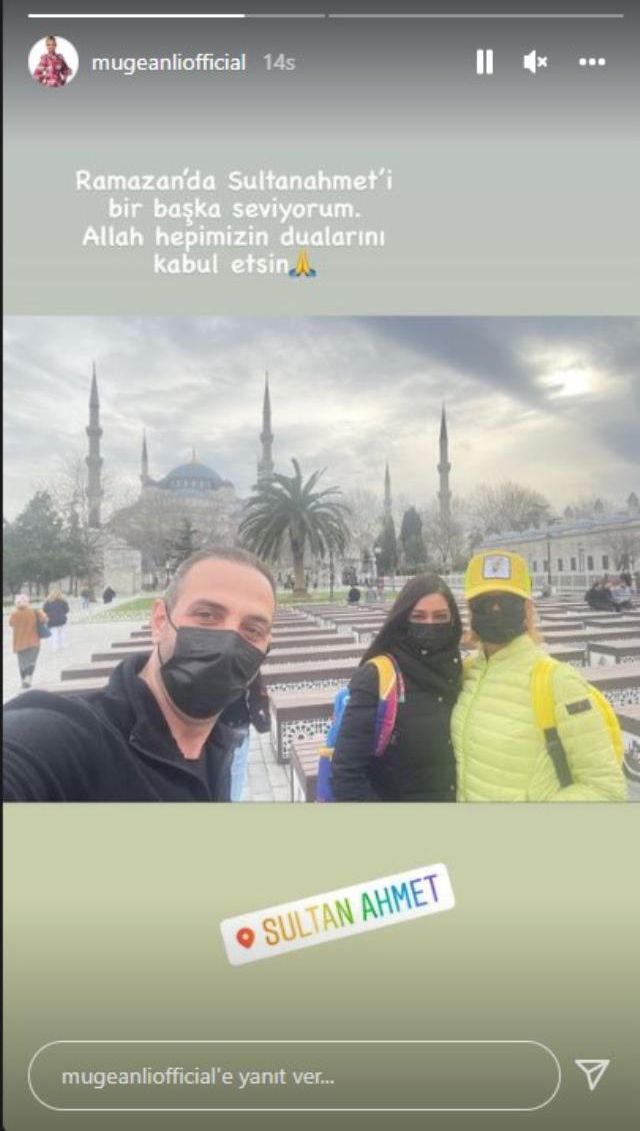 Sultanahmet'e giden Müge Anlı tanınmamak için maske, gözlük ve başörtü takarak kamufle oldu