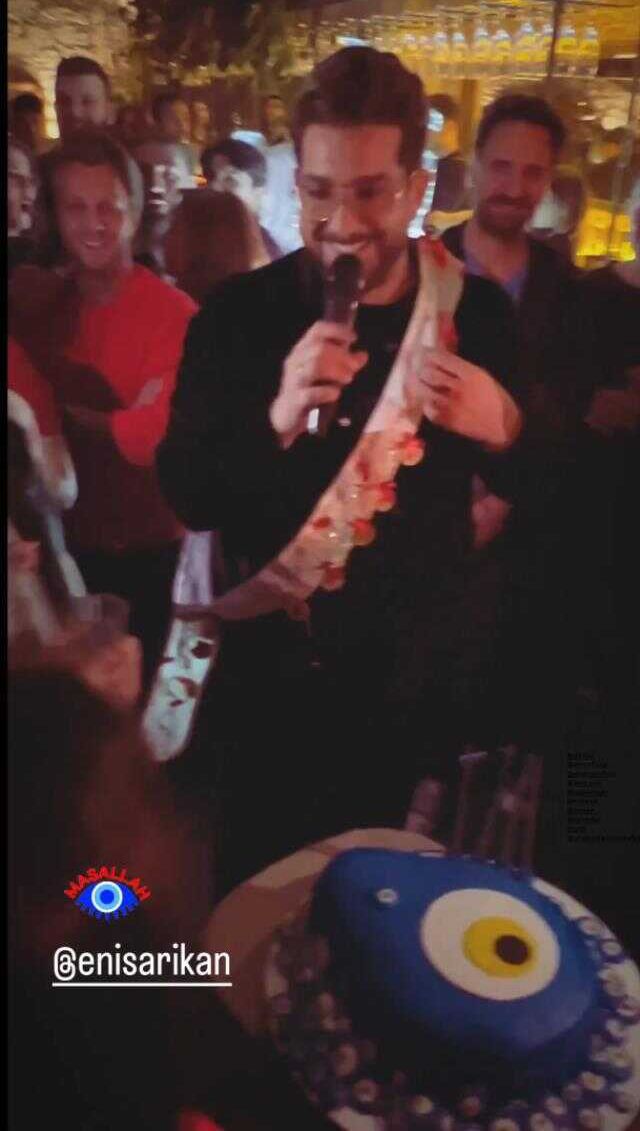 Enis Arıkan 40încı yaşını kutladı, Camdaki Kız ekibi onlarca altın taktı