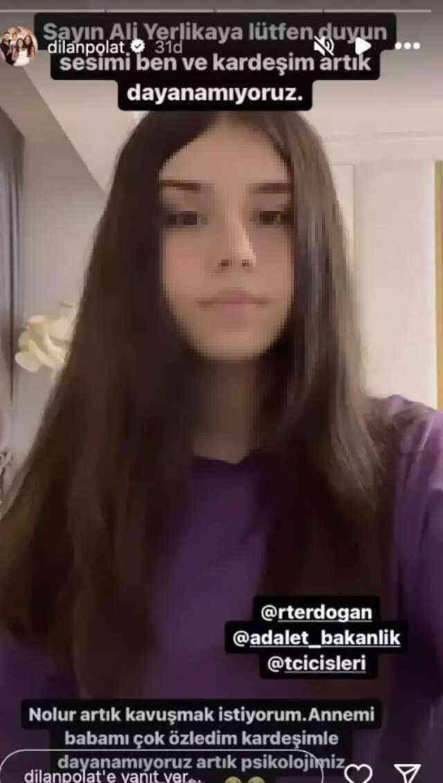 Polat çiftinin kızları Nilda, Bakan Yerlikaya'ya seslendi: Sesimizi duyun, ben ve kardeşim artık dayanamıyoruz