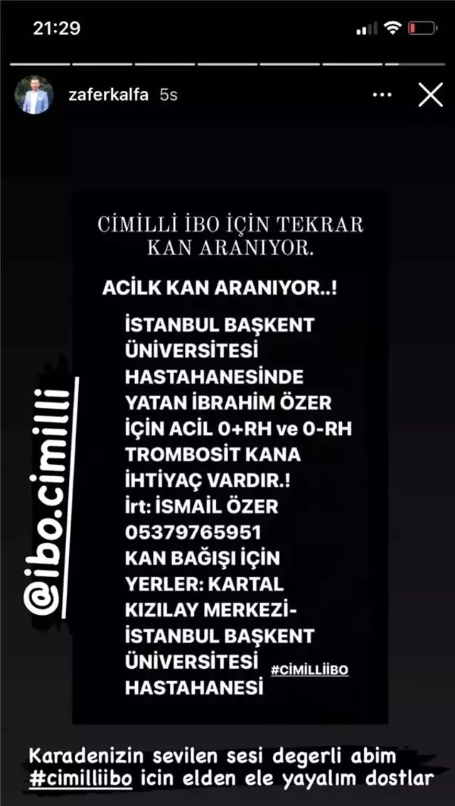 Karadeniz'in sevilen ismi Cimilli İbo yoğun bakıma kaldırıldı! Durumu bu sefer çok kritik