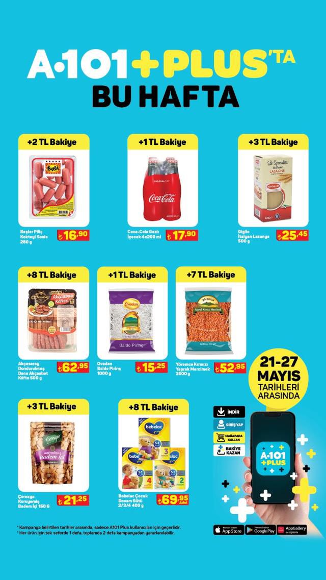 A101 hafta sonu indirimleri! 21 Mayıs - 27 Mayıs A101 haftanın yıldızları bu hafta hangi ürünler? A101'e gelecek ürünler ve A101 fiyat listesi!