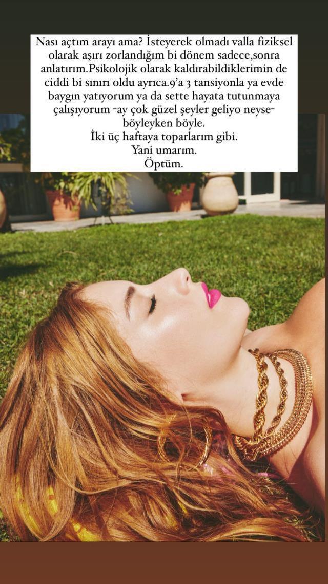 Hazal Kaya, yaptığı son paylaşımla hayranlarını endişelendirdi! Neler yaşamış neler