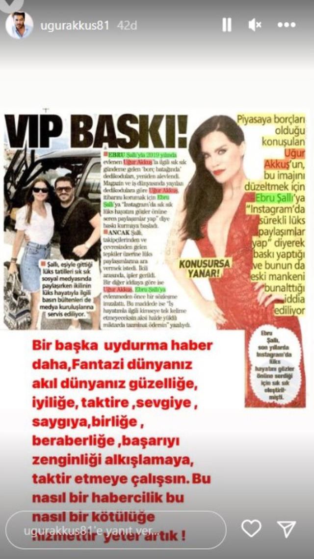 Ebru Şallı, eşi Uğur Akkuş'tan şiddet gördüğü iddiasını yalanladı