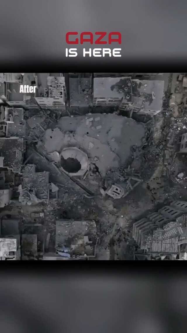 Resmen haritadan silindi! İşte bombaların yağmur gibi yağdığı Gazze'nin öncesi ve sonrası