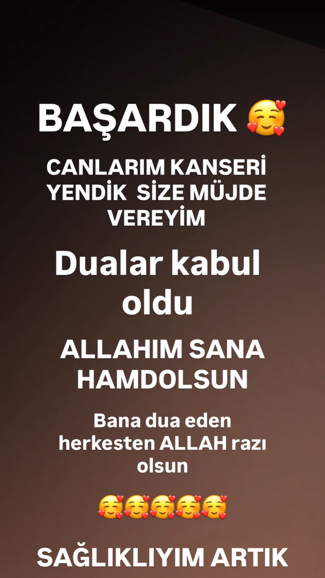 Bir süredir lösemi tedavisi gören Cansever müjdeli haberi verdi