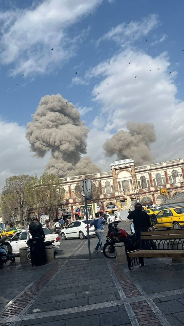 Tahran'da 3 patlama! İşte ilk görüntüler