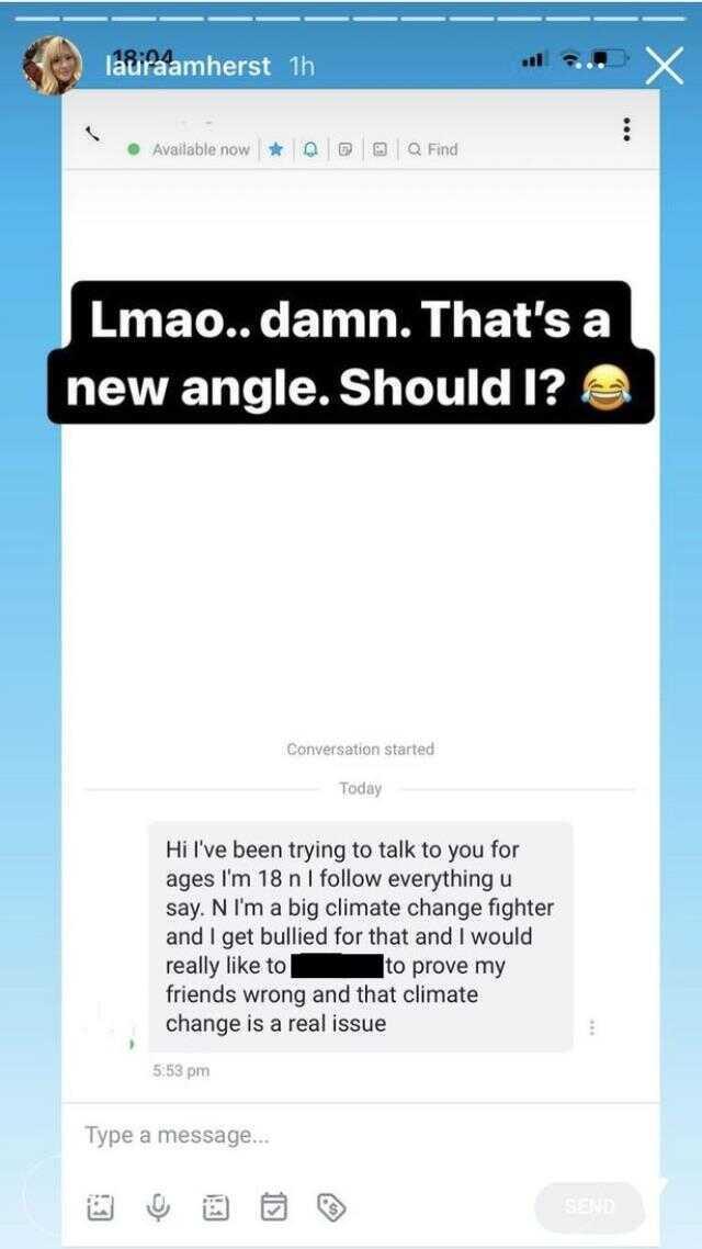 Çıplak şekilde eylem yapmasıyla tanınan ünlü aktivist Laura Amherst, kendisine gelen teklifi ifşa etti