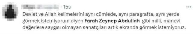 'Devlet ve Allah kelimelerini aynı yerde görmek istemiyorum' diyen Farah Zeynep Abdullah, gündem oldu