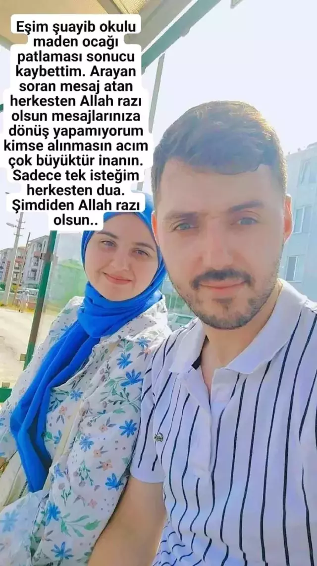 Şehit madenci eşinden yürek burkan paylaşım