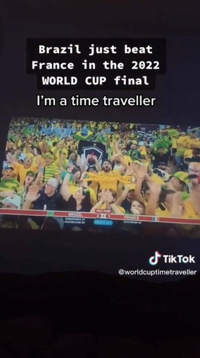 '18 Aralık'tan geliyorum' dedi, Dünya Kupası'nın final maçından fotoğraf gösterdi