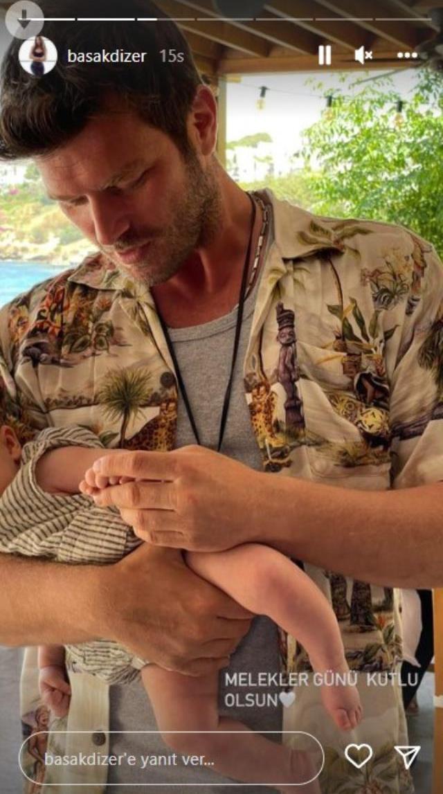 Başak Dizer, Babalar Günü'ne özel Kıvanç Tatlıtuğ ve oğullarının fotoğrafını paylaştı