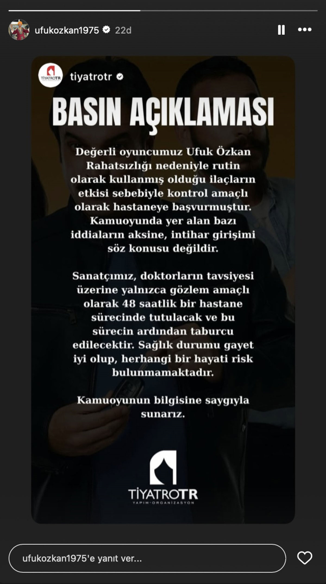 Ufuk Özkan'ın kardeşinden kafa karıştıran paylaşım