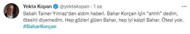 Modacı Bahar Korçan'ın ölüm sanat dünyasını yasa boğdu