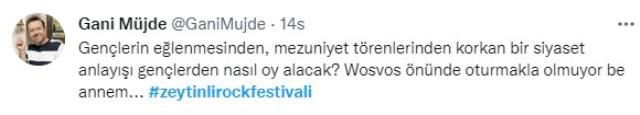 Ünlü isimler, Zeytinli Rock Festivali'nin iptal edilmesine tepki gösterdi