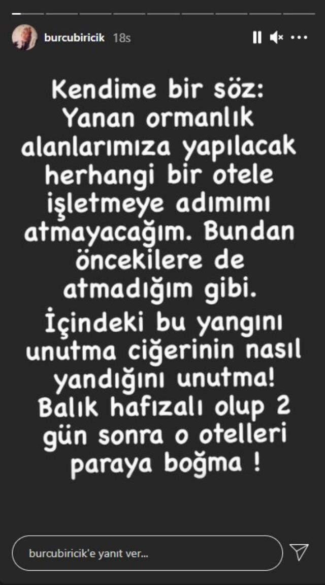 Kenan Doğulu ve Burcu Biricik resti çekti: Yanan yere otel yapılırsa kalmayacağım