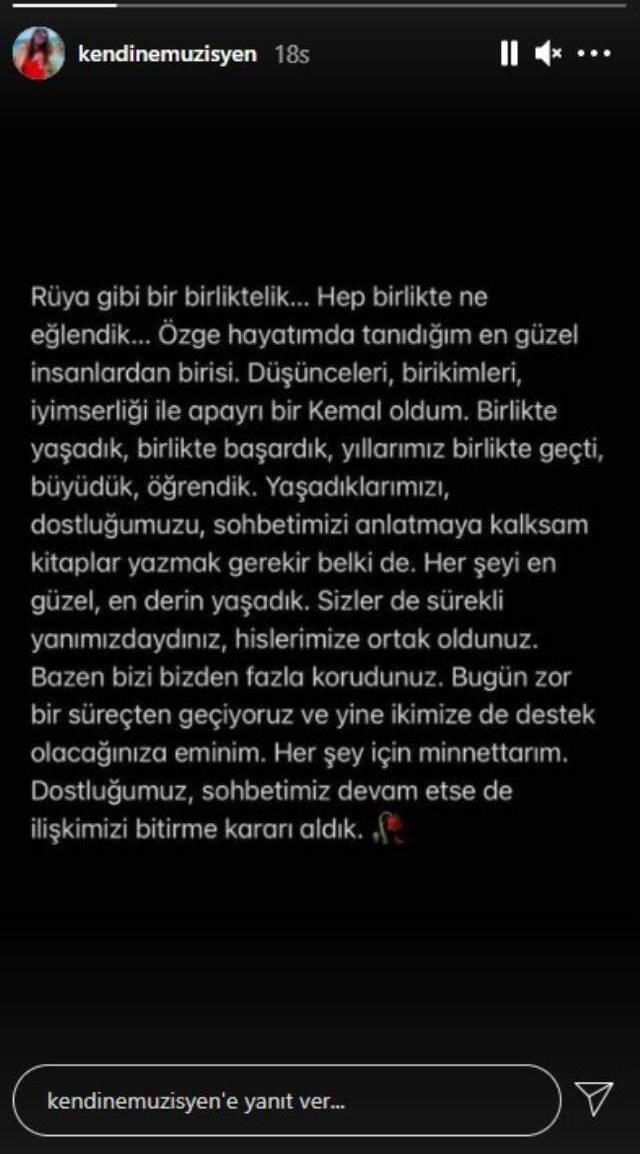 Yayıncı Kemal Can Parlak ile Özge Ürün ilişkilerini noktaladı! Ayrılık mesajı herkesi duygulandırdı