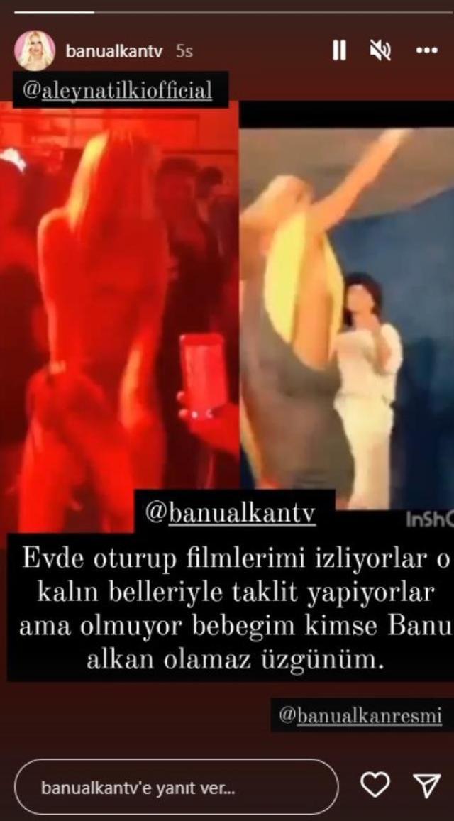 Banu Alkan, dans eden Aleyna Tilki'yi hedef aldı: Beni izleyip o kalın belleriyle taklit ediyorlar