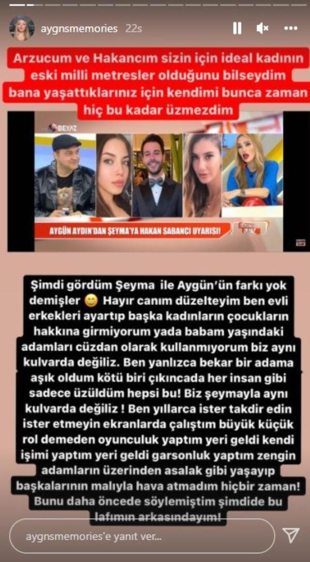 Aygün Aydın, Hakan Sabancı ile anılan Şeyma Subaşı'ya demediğini bırakmadı: Milli metres